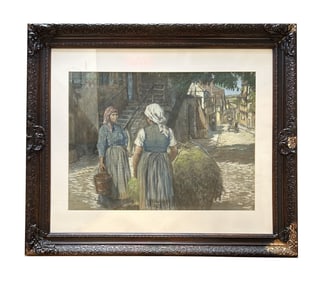 20th Century Dutch Pastel Painting