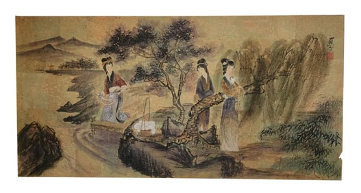 Chinese Painting on Cork Paper