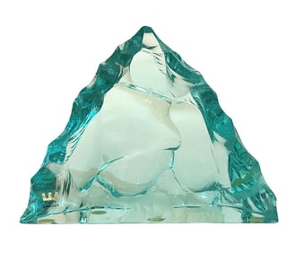 Kosta Boda Ice Block  Polar Bear Sculpture by Vicke Lindstrand