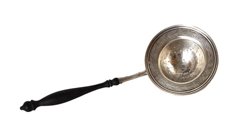 Antique Bigeloow Kennard & Co Sterling Fancy Victorian Tea Strainer