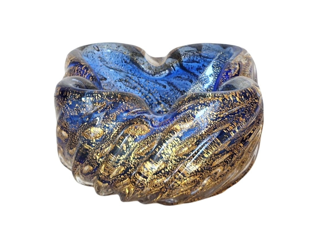 Ercole Barovier Toso Murano Bullicante Bowl: Ercole Barovier Toso Murano Bullicante Bowl Measure 2 1/4"in H x 3 1/2"in W x 3 1/2"in D