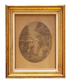 Mid 19th Century ‘The Morning’’ English Figurative Print
