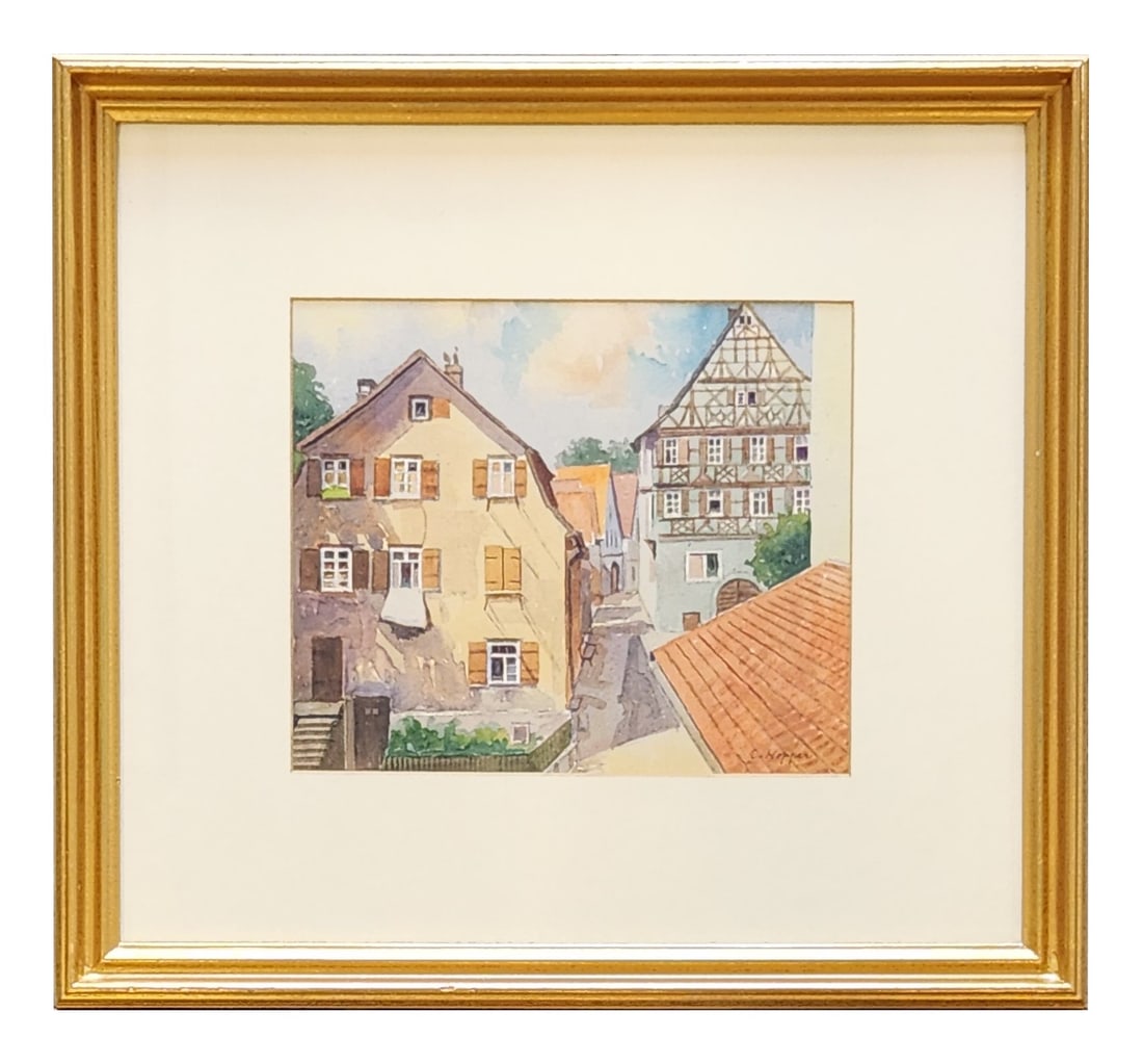 Edward Hopper (1882 - 1967) American: Edward Hopper (1882 - 1967) American Watercolor on Paper Measure 7 1/2"in H x 9"in W and 15 1/4"in H x 17"in W with frame Biography: Hopper was initially trained as an illustrator, but, between 1901 a