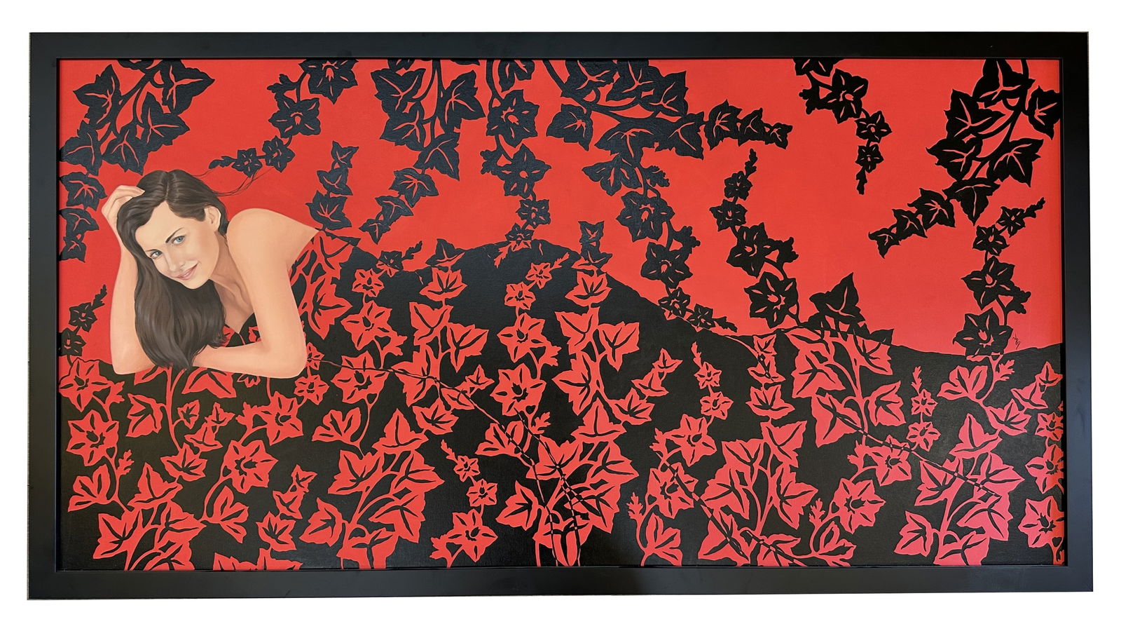 Yasbel Maria Perez Dominguez (Born 1970) Cuba: Yasbel Maria Perez Dominguez (Born 1970) Cuba De la Serie Verso y Reverso Acrilyc on Canvas Measure 32"in H x 61 1/2"in W and 34 1/2"in H x 64 1/2"in W with frame Biography: Yasbel Perez, an artist fr