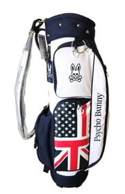 Psycho Bunny by Robert Godley Golf Bag – USA & UK Flag Design