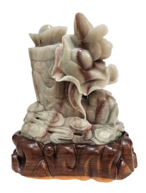 Hand Carved Possible Jade Chinese Sculpture