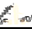 Mid-Century Modernist Silver-Plated Coffee & Tea Service, 4-Piece Set