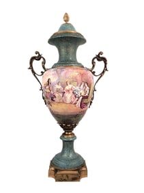 Antique French Sevres Porcelain Vase of the 19th Century