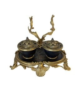 Blaise & Theodore Millet (1853 - 1918) Desk Inkwell