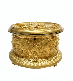 Antique French Gilt Bronze Box