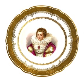 Hand Painted French C.H.Pillivuyt & Co.Paris Plate