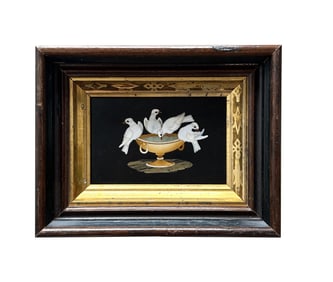 Antique / Vintage Pietra Dura Plaque