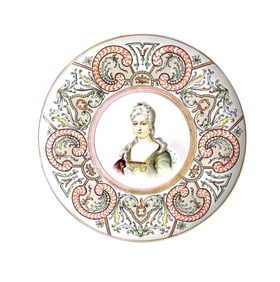 Hand Painted KPM Porcelain Plate