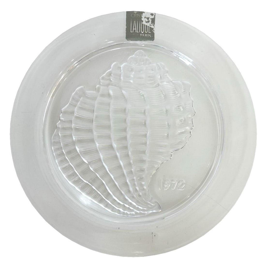 Lalique France Crystal 1972 Annual Collector Coquillage Conch SeaShell (1 of 3)