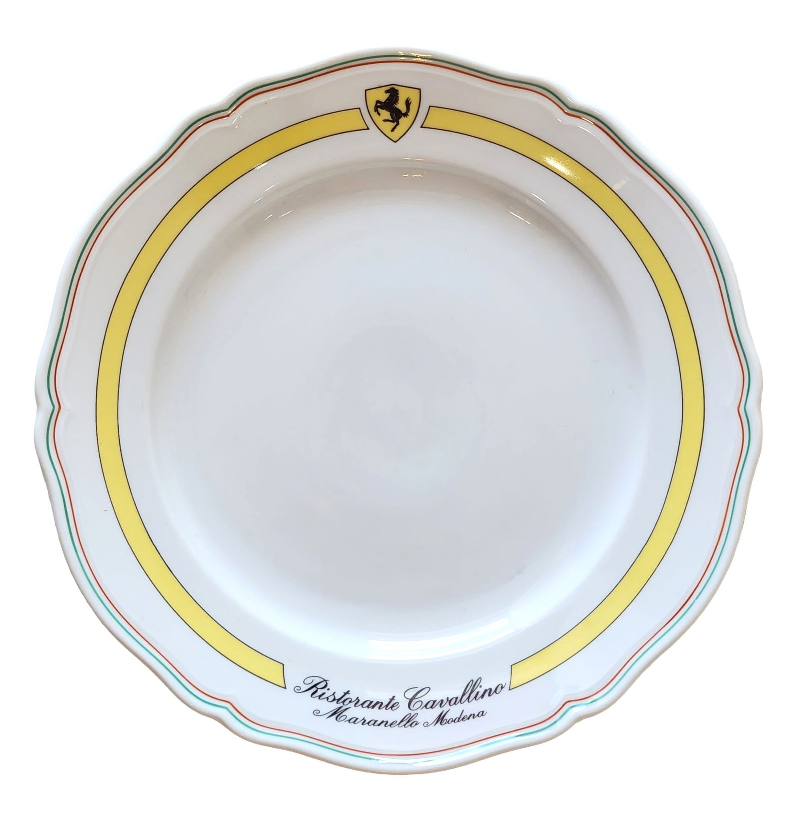 Ferrari Ristorante Cavallino Richard Ginori Dinner Plate: Ferrari Ristorante Cavallino Richard Ginori Dinner Plate Measure 10 1/4"in Diameter