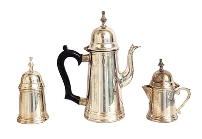 Vintage India Silver-Plate Tea Pieces