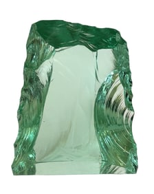 Kosta Boda Ice Block Sailing Boat Sculpture