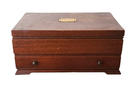 Antique Flatware Gorham Wood Box