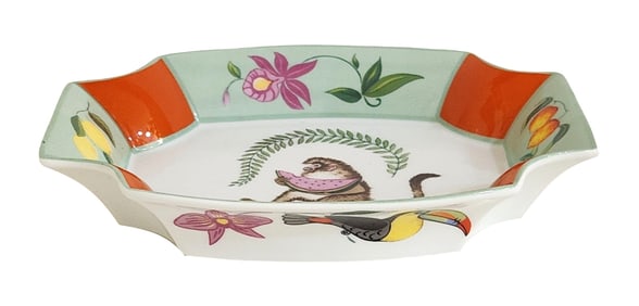 "Monkey Business" Porcelain Tray by Lynn Chase Designs
