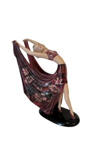 Stefan Dakon (1904 - 1992) Figura Di Danzatrice per Goldscheider Anni'40 - Dancer for Goldscheider