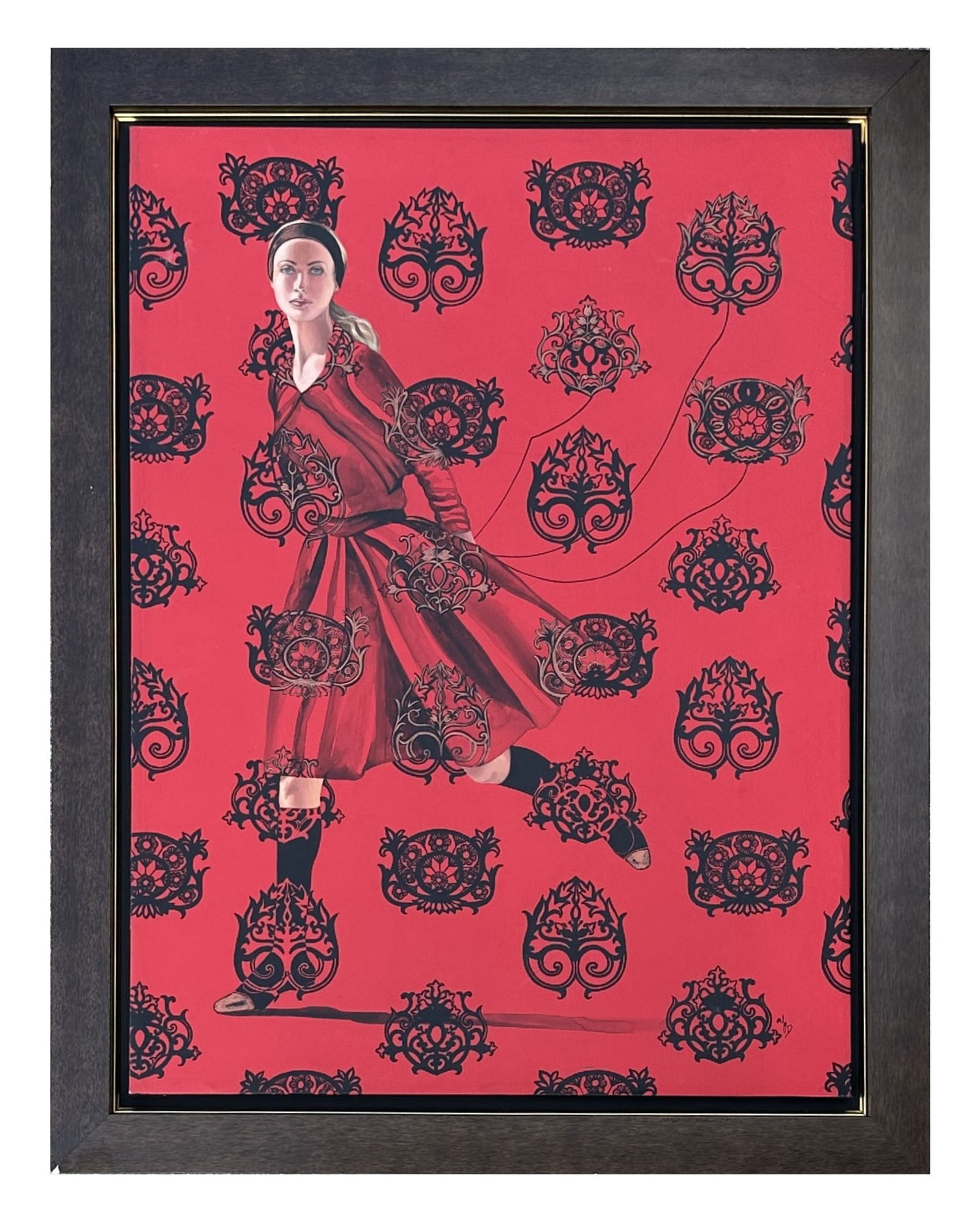 Yasbel Maria Perez Dominguez (Born 1970) Cuba: Yasbel Maria Perez Dominguez (Born 1970) Cuba De la Serie Verso y Reverso Acrilyc on Canvas Measure 38 1/2"in H x 28 1/2"in W and 46"in H x 35 1/2"in W x 1 1/2"in D with frame Biography: Yas