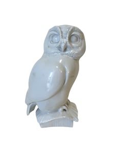 Antique Max Esser Meissen Porcelain Owl