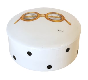 Christian Dior "La Parisienne" Fine China Box with Eyeglasses Motif