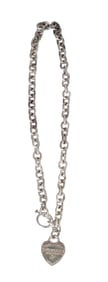 Tiffany & Co. Sterling Silver Heart Tag Toggle Necklace – “Please Return to Tiffany?? with