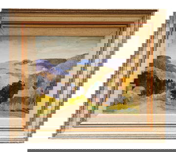 Charles Curtis Allen (1886 - 1950) American: Charles Curtis Allen (1886 - 1950) American Oil on Board Measure 8"in H x 10"in W and 12"in H x 14"in W x 2"in D framed Known for: Impressionist mountain landscape and coastal view painting Biography: