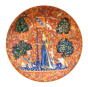 Robert Haviland & C. Parlon Limoges “La Dame à la Licorne?? Collector Plate – 1980 Limited