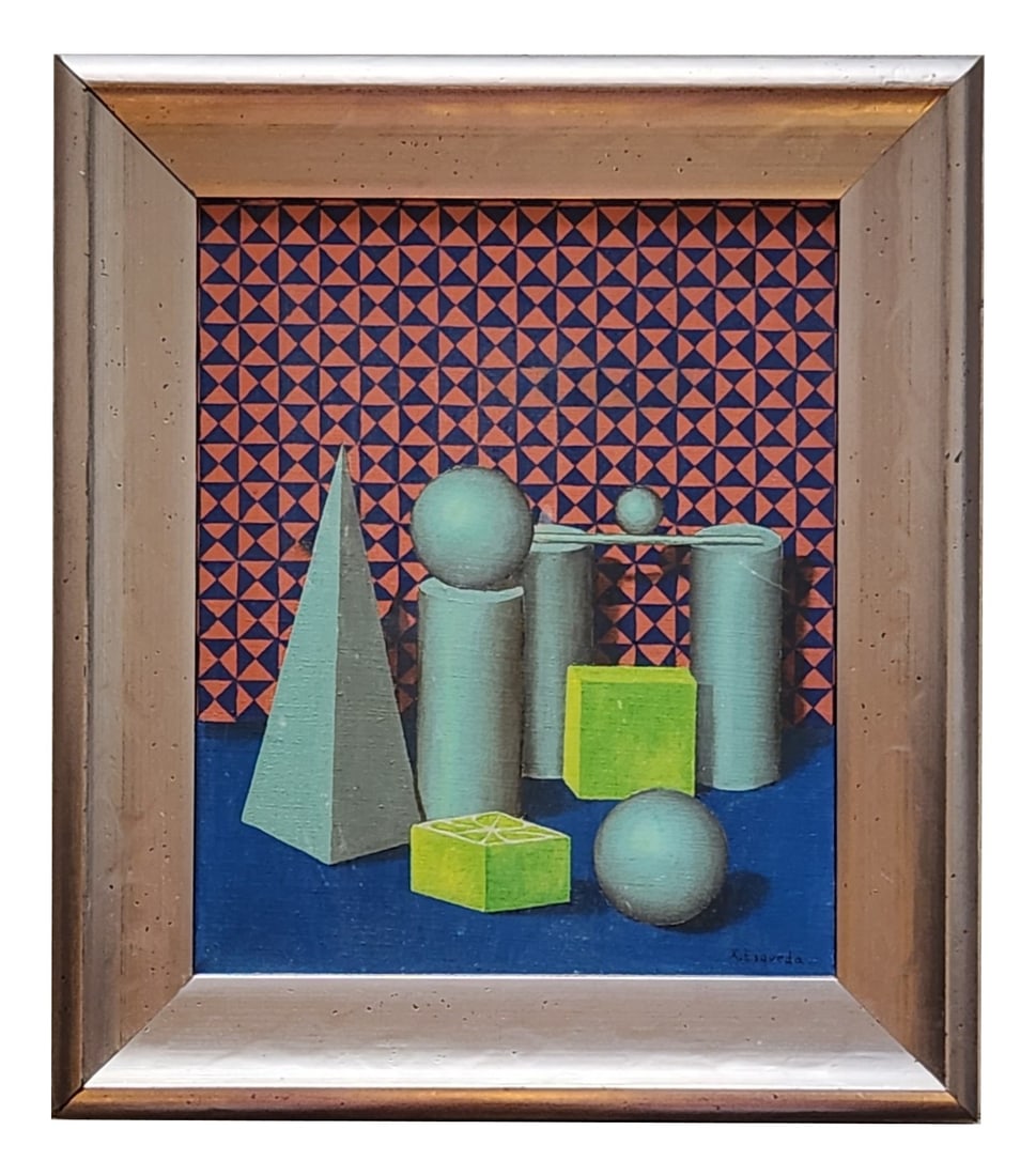 Xavier Esqueda (Born 1943) Mexico: Xavier Esqueda (Born 1943) Mexico Oil on Canvas Measure 11 1/2"in H x 9 1/2"in W and 16"in H x 14"in W x 1 1/2"in D framed Known for: Painting, sculpture Biography: Xavier Esqueda was born in 1943. Xa