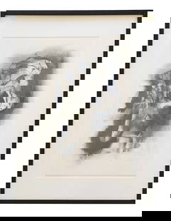 Gustavo Arias Murrueta (1927 - 2019) Mexico: Gustavo Arias Murrueta (1927 - 2019) Mexico Title: Figuras Del Infierno- 1982 Mixed Media on Paper Measure 17 1/2"in H x 11 1/2"in W and 24 1/2"in H x 18 1/4"in W framed Known for: Painting