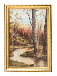 Frederick Matzow (1861 - 1938) American: Frederick Matzow (1861 - 1938) American Oil on Canvas on Board Measure 19"in H x 12 1/2"in W and 22 1/4"in H x 15 3/4"in W with frame Known for: Landscape, coastal view Biography: Born in No