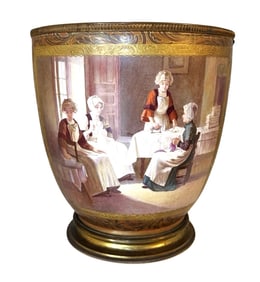 Antique French 19th Century Porcelain Sevres Cachepot