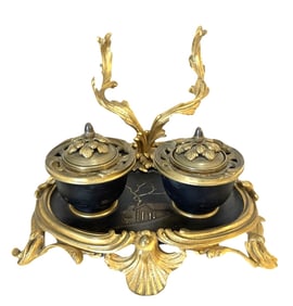 Blaise & Theodore Millet (1853 - 1918) Desk Inkwell