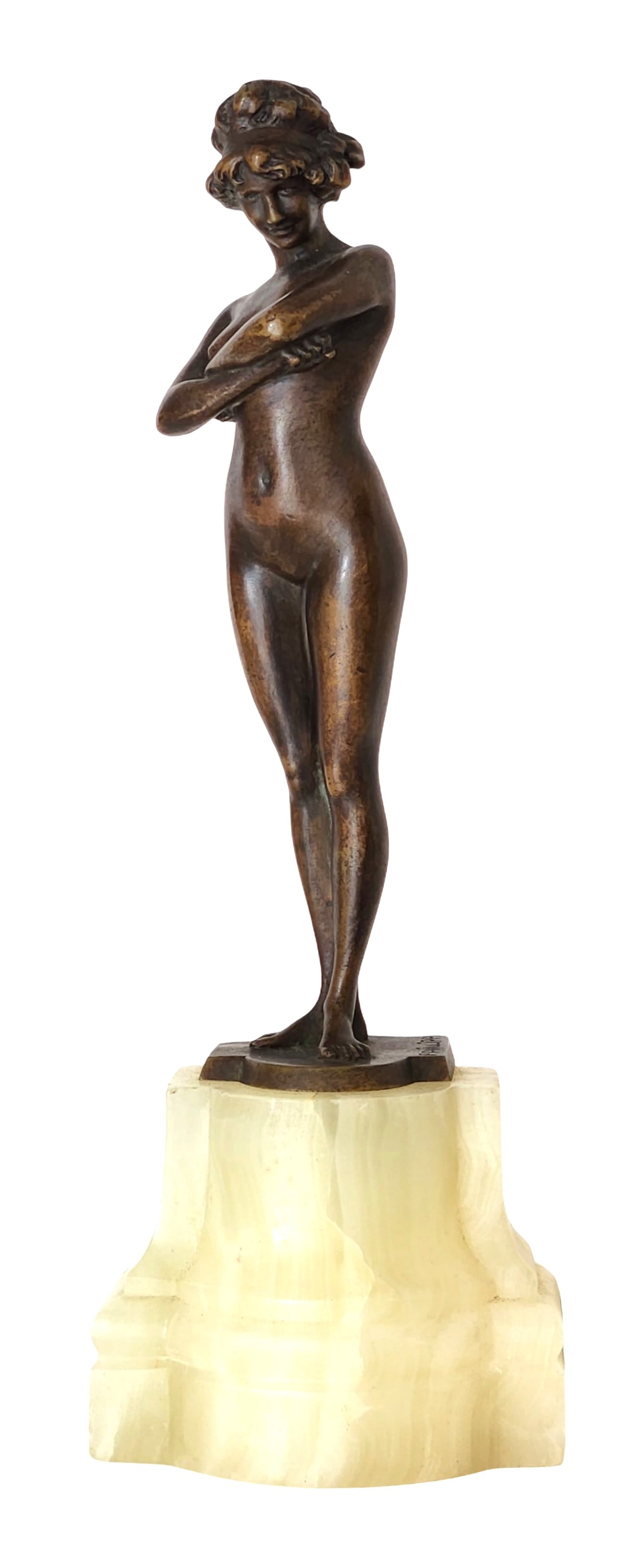 Paul Philippe (1870 - 1930) France: Paul Philippe (1870 - 1930) France Bronze Scultpure Measure 9 1/2"in H x 3 1/4"in W x 2 1/4"in D Known for: Bronze sculpture of active figures, many females, dancers, musicians Biography: Paul P