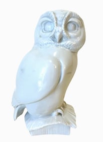 Antique Max Esser Meissen Porcelain Owl