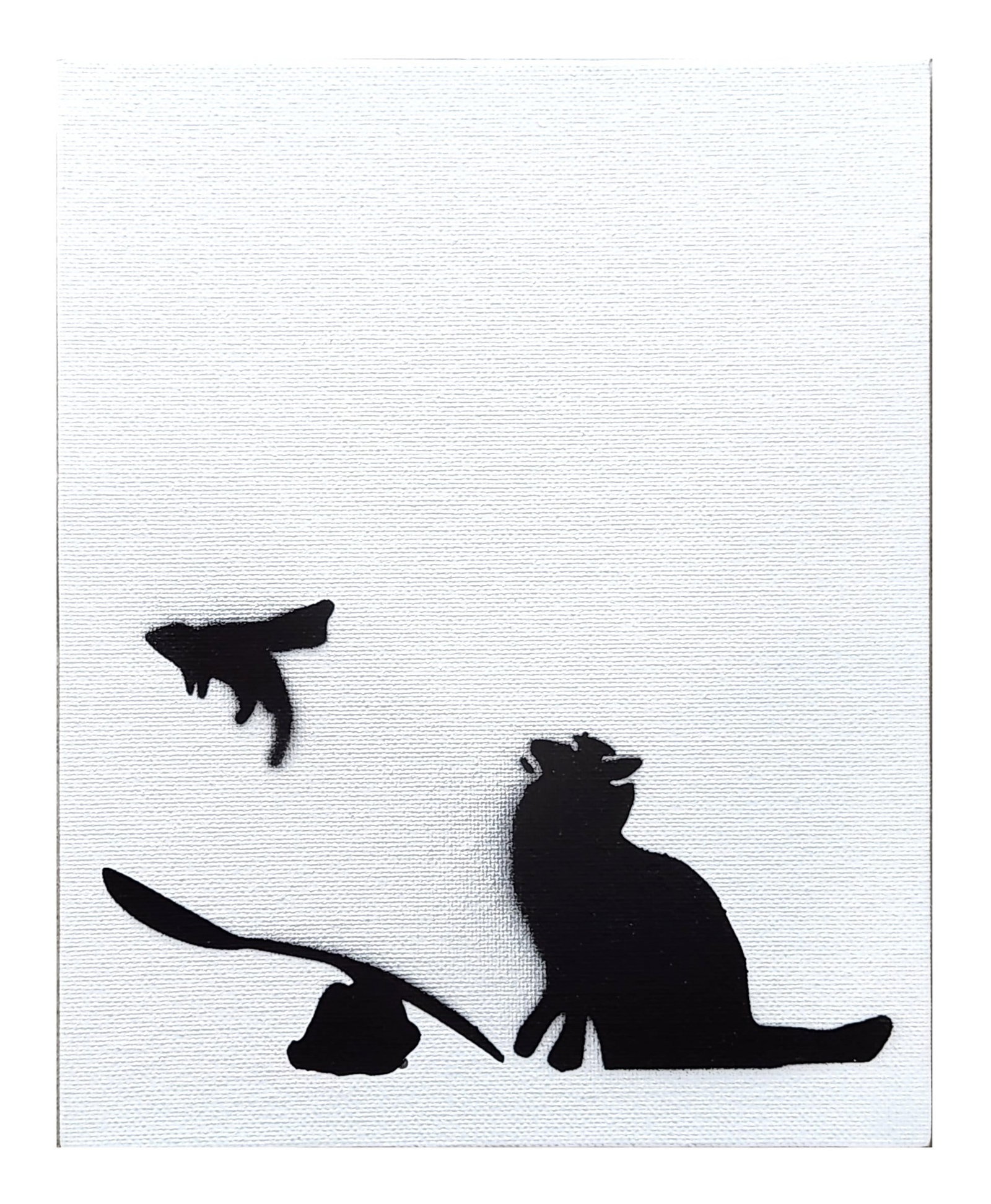 Banksy (Born 1974) England: Banksy (Born 1974) England Title: Ratapult Spray Paint on Canvasboard Measure 10"in H x 8"in W Known for: Graffiti art with political themes Biography: A proli