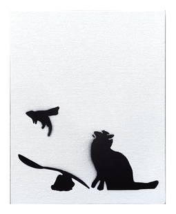 Banksy (Born 1974) England: Banksy (Born 1974) England Title: Ratapult Spray Paint on Canvasboard Measure 10"in H x 8"in W Known for: Graffiti art with political themes Biography: A proli