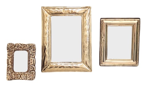 One Sterling and Two Silver Portrait Frames
