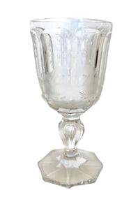 Possible 19th or 20th Century Engraved Glass