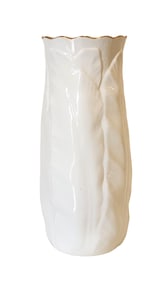 Royal Worcester Fern Leaf Vase, Bone China Made in England, c.1986
