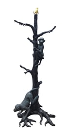 Maitland-Smith Monkey & Tree Lamp – Handcrafted Sculptural Floor Lamp