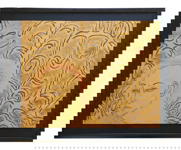Ana Albertina Delgado Alvarez (Born 1963) Cuba: Ana Albertina Delgado Alvarez (Born 1963) Cuba Mixed Media on Paper Measure 19 3/4"in H x 25 1/2"in W and 24 3/4"in H x 30 1/4"W framed with out glass Biography: Ana Albertina Delgado ?lvarez (born Ap