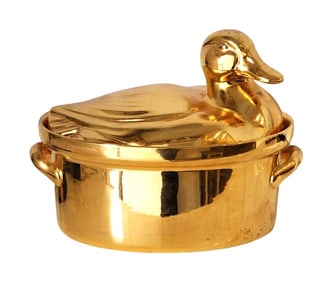 Vintage Hall China Golden Glo Duck Tureen – Oven-Proof USA