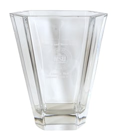 Crystal Vase by Cristal de Sevres France – NSU Alumni Hall Dedication 1995