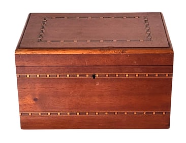 Vintage Partagas "Coronas de Luxe" Cigar Box – Inlaid Wood Humidor-Style Chest