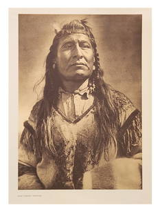 Edward Sheriff Curtis (1868 - 1952) American: Edward Sheriff Curtis (1868 - 1952) American Title: New Chest - Piegan Print Caption - Engraving Date: 1910 Measure 18"in H x 13"in W