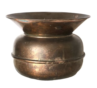 Antique Copper Spittoon / Vessel, India, 19th–20th Century