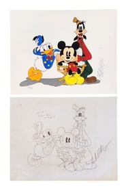 Mickey Mouse, Donald Duck, Goofy - Bruce McAlister - Lithograpy